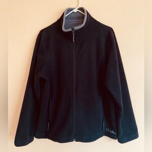 Women’s Cabela's Midnight Black Fleece Full Zip Jacket, Size Large